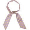 imageAllegra K 50s Skinny Silky Scarf Polka Dots Waistband Long Narrow Neckscarf Bag Handle AccessoryPink Medium Dot