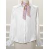 imageAllegra K 50s Skinny Silky Scarf Polka Dots Waistband Long Narrow Neckscarf Bag Handle AccessoryPink Medium Dot
