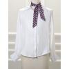 imageAllegra K 50s Skinny Silky Scarf Polka Dots Waistband Long Narrow Neckscarf Bag Handle AccessoryPurple Medium Dot