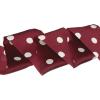imageAllegra K 50s Skinny Silky Scarf Polka Dots Waistband Long Narrow Neckscarf Bag Handle AccessoryRed