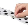 imageAllegra K 50s Skinny Silky Scarf Polka Dots Waistband Long Narrow Neckscarf Bag Handle AccessoryWhite Big Dot