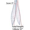 imageAllegra K Ladies Fashion Skinny Scarves Hair Band Ribbon Bag Accessory NeckerchiefBlue Leaf