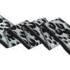 imageAllegra K Leopard Ribbon Long Narrow Skinny Scarf for Women Hairband Waistband Belt Bag Handle AccessoryGray