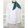 imageAllegra K Women Plain Solid Color Pure Skinny Scarf Scarves Long Neckerchief Hair BandDark Green
