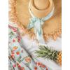 imageAllegra K Women Plain Solid Color Pure Skinny Scarf Scarves Long Neckerchief Hair BandMint