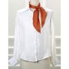 imageAllegra K Women Plain Solid Color Pure Skinny Scarf Scarves Long Neckerchief Hair BandOrange