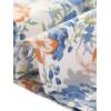 imageAllegra K Womens Knee Length Skirt Floral Elastic Waist Flowy Tiered ALine Ruffle SkirtBlue White
