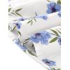 imageAllegra K Womens Knee Length Skirt Floral Elastic Waist Flowy Tiered ALine Ruffle SkirtLight Blue