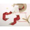 imageAllegra K Womens Love Heart Flower Ribbon Thicken Faux Fur Collar Scarf Neck Scarves Winter WarmerRed
