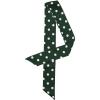 imageAllegra K 50s Skinny Silky Scarf Polka Dots Waistband Long Narrow Neckscarf Bag Handle AccessoryGreen Medium Dot