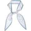 imageAllegra K Ladies Fashion Skinny Scarves Hair Band Ribbon Bag Accessory NeckerchiefBlue Leaf