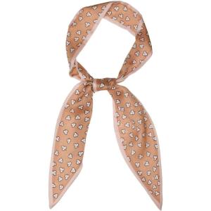 imageAllegra K Ladies Fashion Skinny Scarves Hair Band Ribbon Bag Accessory NeckerchiefBrown Leaf