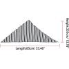 imageAllegra K Women Geometric Stripe Printed Triangle Head Wrap Neck Scarves NeckerchiefGray