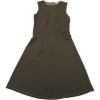 imageAllegra K Womens Work Dress Round Neck Solid Color Sleeveless ALine Casual Office DressesMoss Green