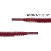 imageAllegra K 2 Pairs Flat Shoelaces Canvas Contrast Color Replacement Shoe Strings for Sneakers AthleticBlue White