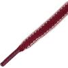 imageAllegra K 2 Pairs Flat Shoelaces Canvas Contrast Color Replacement Shoe Strings for Sneakers AthleticRed White