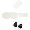 imageAllegra K Interlock Buckle 8shaped Faux Leather Elastic Belt Cinch Waistband for LadyCream