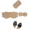 imageAllegra K Interlock Buckle 8shaped Faux Leather Elastic Belt Cinch Waistband for LadyLight Khaki
