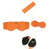 imageAllegra K Interlock Buckle 8shaped Faux Leather Elastic Belt Cinch Waistband for LadyOrange