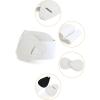 imageAllegra K Interlock Buckle 8shaped Faux Leather Elastic Belt Cinch Waistband for LadyWhite