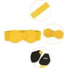 imageAllegra K Interlock Buckle 8shaped Faux Leather Elastic Belt Cinch Waistband for LadyYellow