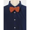 imageAllegra K Mens Pretied Bowtie Adjustable Neck Solid Color Knitted Bow TiesBrick Red