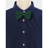 imageAllegra K Mens Pretied Bowtie Adjustable Neck Solid Color Knitted Bow TiesDeep Green