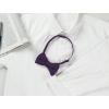 imageAllegra K Mens Pretied Bowtie Adjustable Neck Solid Color Knitted Bow TiesDeep Purple