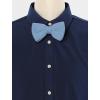imageAllegra K Mens Pretied Bowtie Adjustable Neck Solid Color Knitted Bow TiesDusty Blue