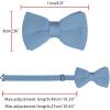 imageAllegra K Mens Pretied Bowtie Adjustable Neck Solid Color Knitted Bow TiesDusty Blue