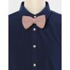 imageAllegra K Mens Pretied Bowtie Adjustable Neck Solid Color Knitted Bow TiesDusty Pink