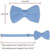 imageAllegra K Mens Pretied Bowtie Adjustable Neck Solid Color Knitted Bow TiesLight Blue