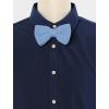 imageAllegra K Mens Pretied Bowtie Adjustable Neck Solid Color Knitted Bow TiesLight Blue