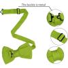 imageAllegra K Mens Pretied Bowtie Adjustable Neck Solid Color Knitted Bow TiesLight Green