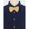 imageAllegra K Mens Pretied Bowtie Adjustable Neck Solid Color Knitted Bow TiesLight Yellow