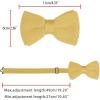 imageAllegra K Mens Pretied Bowtie Adjustable Neck Solid Color Knitted Bow TiesLight Yellow