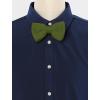 imageAllegra K Mens Pretied Bowtie Adjustable Neck Solid Color Knitted Bow TiesOlive Green