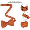 imageAllegra K Mens Pretied Bowtie Adjustable Neck Solid Color Knitted Bow TiesOrange