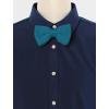 imageAllegra K Mens Pretied Bowtie Adjustable Neck Solid Color Knitted Bow TiesPeacock Blue