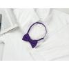 imageAllegra K Mens Pretied Bowtie Adjustable Neck Solid Color Knitted Bow TiesPurple