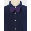 imageAllegra K Mens Pretied Bowtie Adjustable Neck Solid Color Knitted Bow TiesPurple