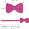 imageAllegra K Mens Pretied Bowtie Adjustable Neck Solid Color Knitted Bow TiesRose Red