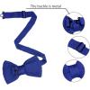 imageAllegra K Mens Pretied Bowtie Adjustable Neck Solid Color Knitted Bow TiesRoyal Blue