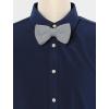 imageAllegra K Mens Pretied Bowtie Adjustable Neck Solid Color Knitted Bow TiesSilver Grey