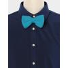 imageAllegra K Mens Pretied Bowtie Adjustable Neck Solid Color Knitted Bow TiesTeal Blue