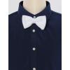 imageAllegra K Mens Pretied Bowtie Adjustable Neck Solid Color Knitted Bow TiesWhite