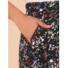 imageAllegra K Womens ALine Midi Skirt Floral Print Chiffon Vintage 2024 Summer SkirtsBlack Red