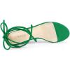 imageAllegra K Womens Clear Strap Block Heels Lace Up Heels SandalsGreen