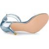 imageAllegra K Womens Clear Strap Stiletto Heel Lace Up Heels SandalsLight Blue