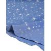 imageAllegra K Womens Metallic Patterned Blouse V Neck Long Sleeve Gilding Shiny Sparkly Dots TopGrey Blue